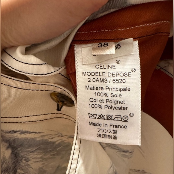 Celine Vintage Silk Shirt Blouse - Phoebe Philo Runway Winter 2015 Collection - Picture 5 of 9